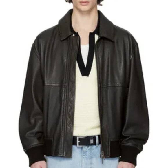 Columbia Sportswear Mens 100% Leather Heavy Lined Jacket Size XL Zip Black . - Picture 1 of 15